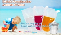 Stand-Up Liquor Bags, Drink Pouches, Concealable Alcohol Flask for Cold &amp; Hot Drinks, Reusable