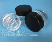 3ml 5ml 7ml Wax Concentrate Clear Glass Jar, Round Shape Reusable Mini Glass Jar, Glass bottle