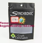 CBD, Gummies, Weedness, Airtight Heat Resealable Smell Proof Mylar Stand Up Bags With Clear Window