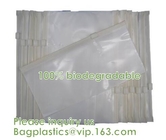 Eco-Friendly Zipper Reusable Bags, Compostable, Biodegradable, Slider Reusable Bags, PLA +PBAT