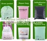 Compostable environmentally friendly, Frosted Packages, Pouch, Mini Baggies, Slider Holographic Zip Lock Bag