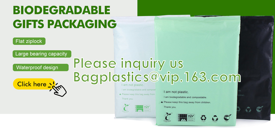 Compostable Environmentally Friendly Frosted Garment Zip lockk, Disposable, Waterproof, Dustproof