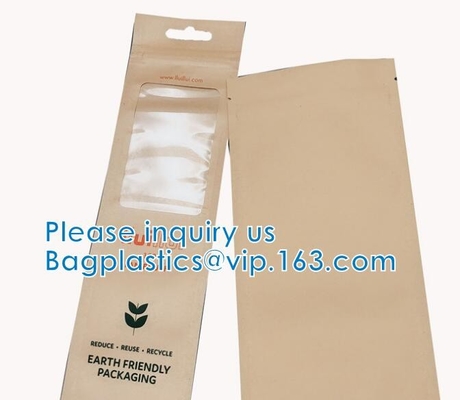 Stand Up Pouch With Resealable Zip lockk And Clear Window, Multi-purpose, small size, Aluminum Mylar Foil