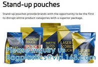 Stand Up Pouch With Resealable Ziplock And Clear Window, Multi-purpose, small size, Aluminum Mylar Foil