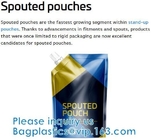Stand Up Pouch With Resealable Ziplock And Clear Window, Multi-purpose, small size, Aluminum Mylar Foil