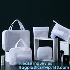 Frosted EVA Cosmetic Tote Bag Travel Toiletries Bags Waterproof Makeup Organizer Pouches With Handle