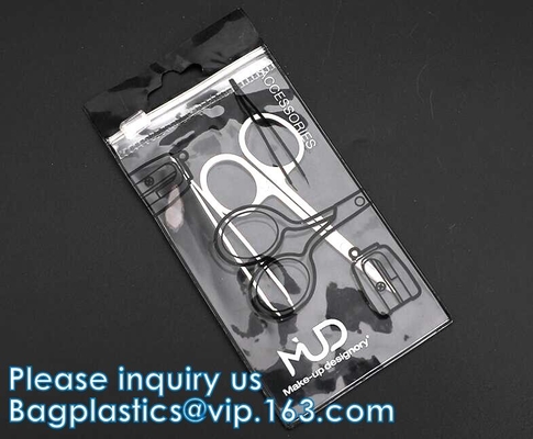 Handle Zip lockk Bags, Hook Bags, Hanger Bags, Underwear Packaging, Garment Clothes Bags, Button Closure