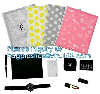 Anti-Shock Slider Air Zip lockk Bubble Bag, Colored Bubble Packaging, Makeup Cosmetic Zipper Packaging pouch