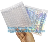 Re-close Lipstick Mascara Travel Packaging, Bubble Padded Zipper Bag, Cushioned Postal Bags With Zipper