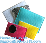 Re-close Lipstick Mascara Travel Packaging, Bubble Padded Zipper Bag, Cushioned Postal Bags With Zipper