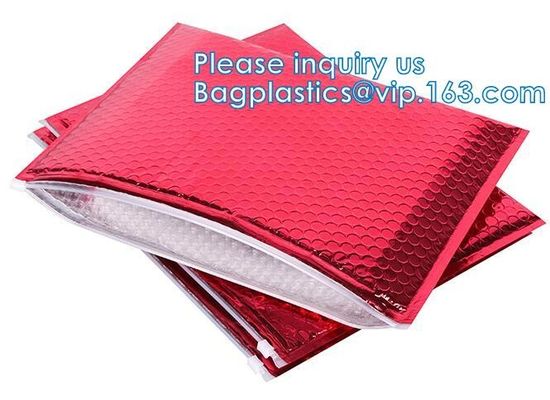 SLIDER ZIPPER BUBBLE POUCH, PADDED MAILER, ENVELOPES, PROTECTIVE, JEWELRY, BEAUTY SAFE STORAGE