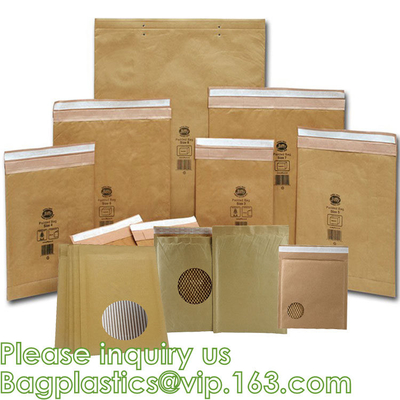 Padded Envelopes, 100% Recycled Biodegradable Kraft Paper Fibers Cushioning Protected Padded Envelopes