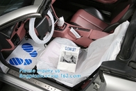 Biodegradable Disposable Car Seat Cover, 5 In 1 Kit Protection, Masking Film, Wheel Bags, Tyre Sack