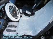 Disposable Car Interior Protection Set, seat, hand brake, gear stick, steering wheel protective, car foot mat