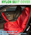 Reusable Cars Accessories,  Nylon Car Seat Covers, Universal For Car Shops, Steering Wheel Cover Fabric