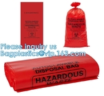 Polypropylene Biohazard Disposal Bags, Warning Label, Sterilization Printed, Waste Bags With Biohazard Symbol