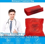 Polypropylene Biohazard Disposal Bags, Warning Label, Sterilization Printed, Waste Bags With Biohazard Symbol
