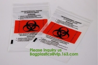 Reusable Resealable Biohazard Specimen Bags, Laboratory Sample Bag, Ziplock, Outside Pocket Paperwork Pouch