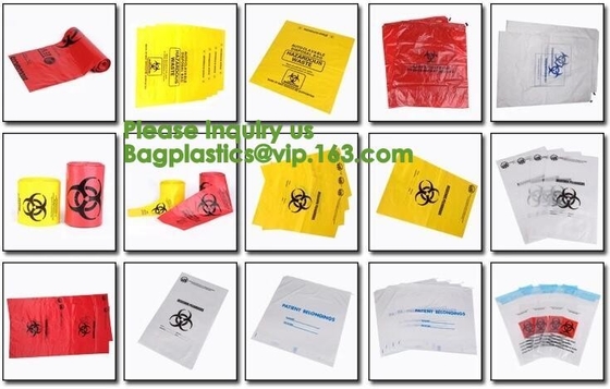 Reusable Resealable Biohazard Specimen Bags, Laboratory Sample Bag, Zip lockk, Outside Pocket Paperwork Pouch
