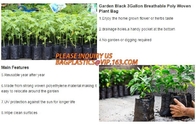Outdoor Large Capacity Garden Gallon Waterproof Green Lawn PE Woven Waste Bags, Reusable Yard Waste Bags