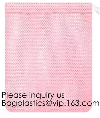 Biodegradable Drawstring Laundry Bag customzied, Logo Printed Poly Hotel, Travel Laundry belonging Bag