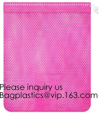 Biodegradable Drawstring Laundry Bag customzied, Logo Printed Poly Hotel, Travel Laundry belonging Bag