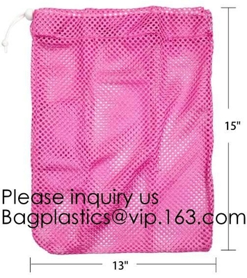 Biodegradable Drawstring Laundry Bag customzied, Logo Printed Poly Hotel, Travel Laundry belonging Bag