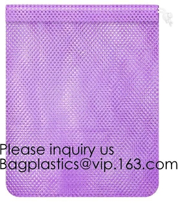 Biodegradable Drawstring Laundry Bag customzied, Logo Printed Poly Hotel, Travel Laundry belonging Bag