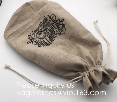 Drawstring Burlap Natrual Jute Sacks Jewelry Candy Pouch Christmas Wedding Party Favor Gift Bags