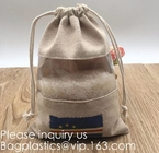 Drawstring Burlap Natrual Jute Sacks Jewelry Candy Pouch Christmas Wedding Party Favor Gift Bags