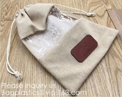 Drawstring Burlap Natrual Jute Sacks Jewelry Candy Pouch Christmas Wedding Party Favor Gift Bags