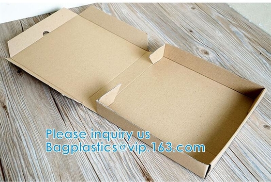 Custom Pizza Packing Paper Box Corrugated With Different Size, Recycle Paper Simple Pizza Package Lunch Box