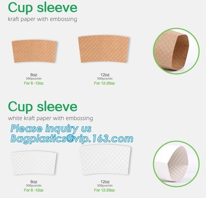 Cup Sleeve, Corrugated Up Sleeve With Printing, Brand Logo, Hot Paper Cup,Cup Sleeve, Recyclable Sleeve