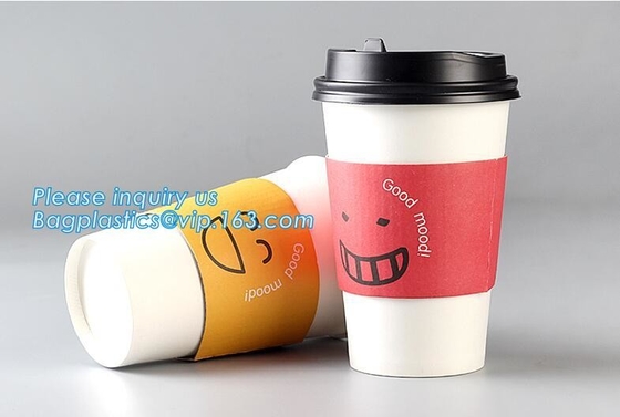 Cup Sleeve, Corrugated Up Sleeve With Printing, Brand Logo, Hot Paper Cup,Cup Sleeve, Recyclable Sleeve