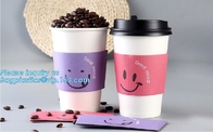 Cup Sleeve, Corrugated Up Sleeve With Printing, Brand Logo, Hot Paper Cup,Cup Sleeve, Recyclable Sleeve