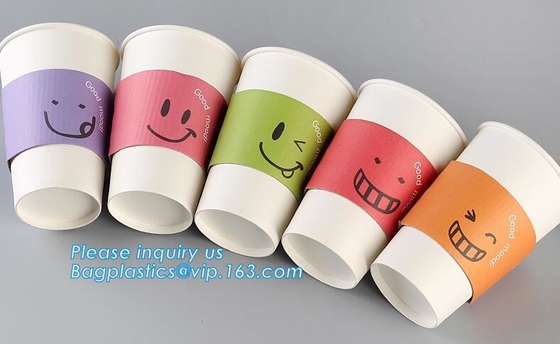 Cup Sleeve, Corrugated Up Sleeve With Printing, Brand Logo, Hot Paper Cup,Cup Sleeve, Recyclable Sleeve