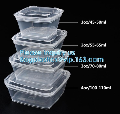 Sauce cup, Chutney pot, Slime Storage Container, Box With Lids, Kitchen Organizer, Baking Jelly Dessert Cup