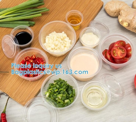 Sauce cup, Chutney pot, Slime Storage Container, Box With Lids, Kitchen Organizer, Baking Jelly Dessert Cup