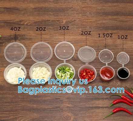 Sauce cup, Chutney pot, Slime Storage Container, Box With Lids, Kitchen Organizer, Baking Jelly Dessert Cup