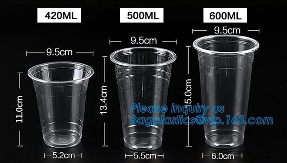 PLA compostabale Cup, PET Cup, PP Cup, PS Top Snack Cup Straw, Food Takeout Box, Salad Plastic Bowl Pulp