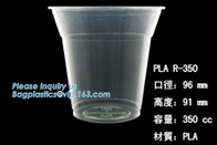 PLA compostabale Cup, PET Cup, PP Cup, PS Top Snack Cup Straw, Food Takeout Box, Salad Plastic Bowl Pulp