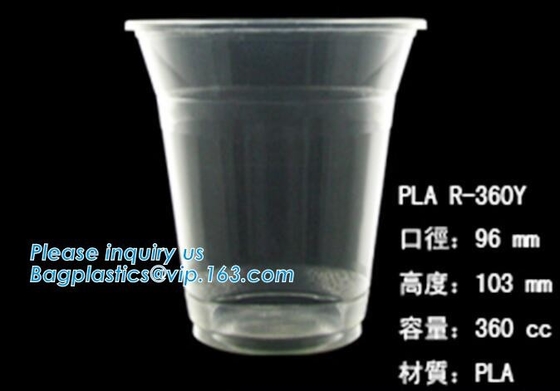 PLA compostabale Cup, PET Cup, PP Cup, PS Top Snack Cup Straw, Food Takeout Box, Salad Plastic Bowl Pulp