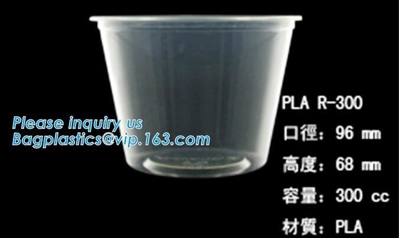 PLA compostabale Cup, PET Cup, PP Cup, PS Top Snack Cup Straw, Food Takeout Box, Salad Plastic Bowl Pulp