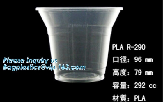 PLA compostabale Cup, PET Cup, PP Cup, PS Top Snack Cup Straw, Food Takeout Box, Salad Plastic Bowl Pulp