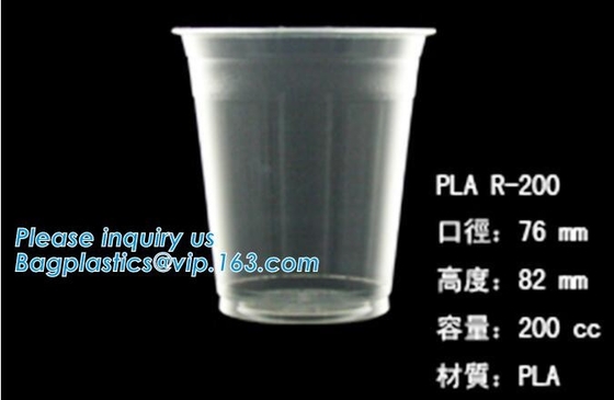 PLA compostabale Cup, PET Cup, PP Cup, PS Top Snack Cup Straw, Food Takeout Box, Salad Plastic Bowl Pulp