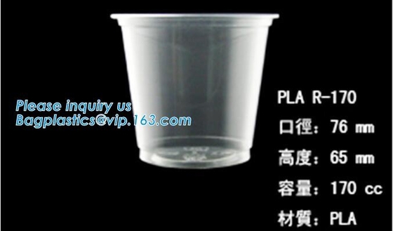 PLA compostabale Cup, PET Cup, PP Cup, PS Top Snack Cup Straw, Food Takeout Box, Salad Plastic Bowl Pulp