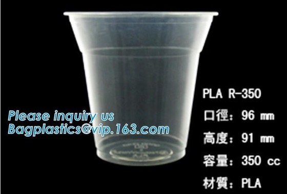 PLA compostabale Cup, PET Cup, PP Cup, PS Top Snack Cup Straw, Food Takeout Box, Salad Plastic Bowl Pulp