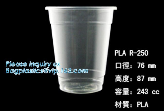 PLA compostabale Cup, PET Cup, PP Cup, PS Top Snack Cup Straw, Food Takeout Box, Salad Plastic Bowl Pulp