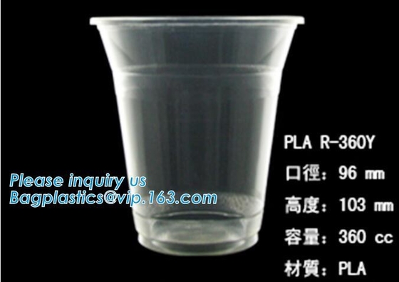 PLA compostabale Cup, PET Cup, PP Cup, PS Top Snack Cup Straw, Food Takeout Box, Salad Plastic Bowl Pulp