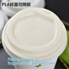 Eco-friendly, Blodegradable, Compostable, PLA Lined Disposable Hot Cold Beverage Cup Set, Cafe, Shops, Kiosk